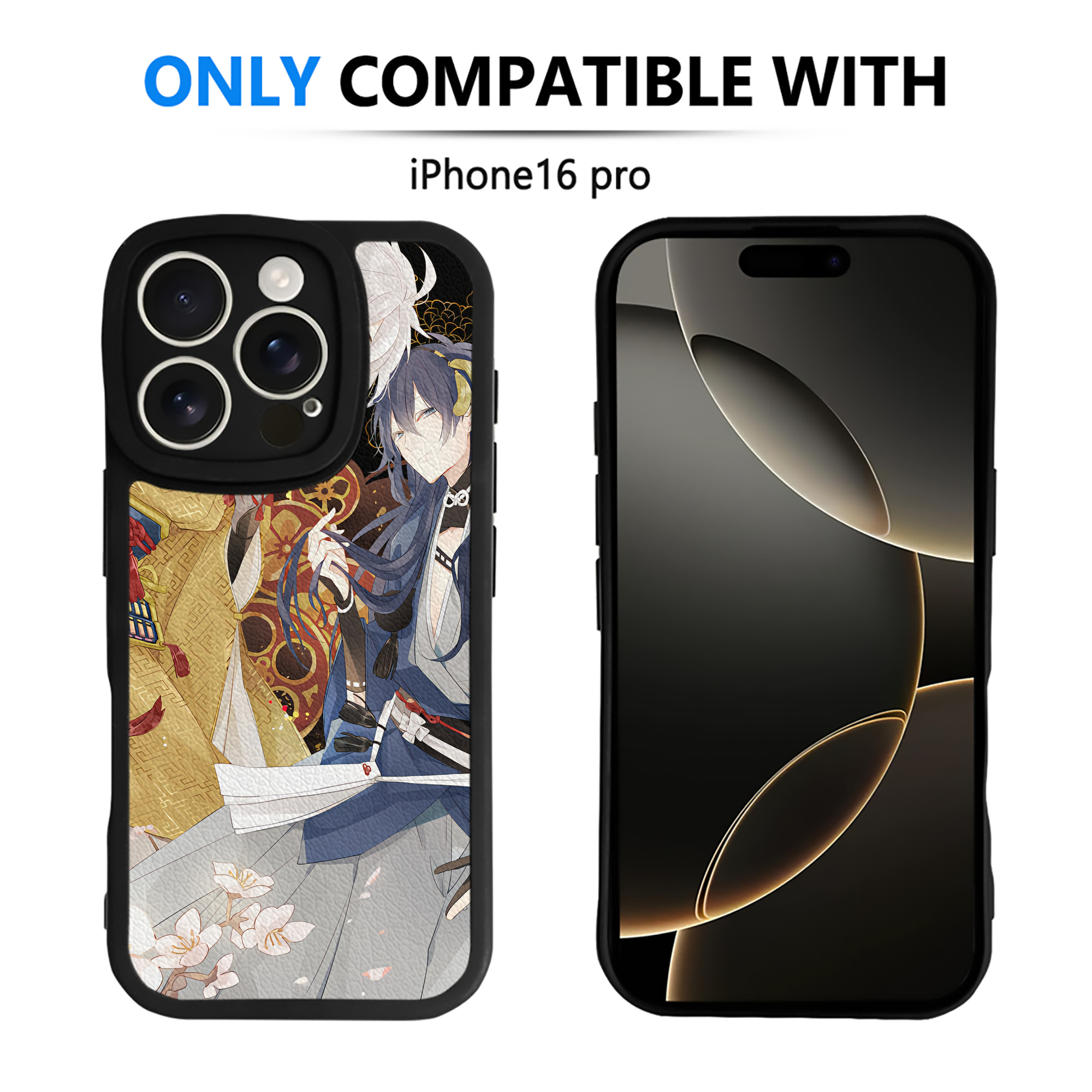（画像用） 刀剣乱舞 Touken Ranbu 【iPhone 16シリーズ対応】シリコンスマホケース（レザー調） 材質：シリコン